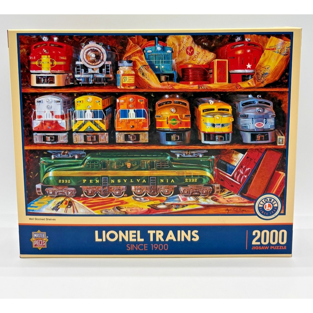 MasterPieces Lionel Trains Well Stocked Shelves 2000pc Puzzle New Sealed 7204